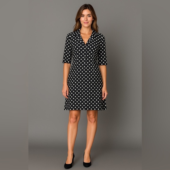 Vintage Jackets & Blazers - RARE Vintage Jane Justin Pinup Girl Polka Dot Swing Coat Jacket Trench Coat